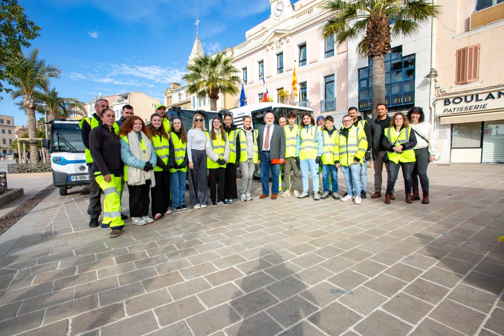 Les jeunes de la FOL 83 à la rencontre du service propreté